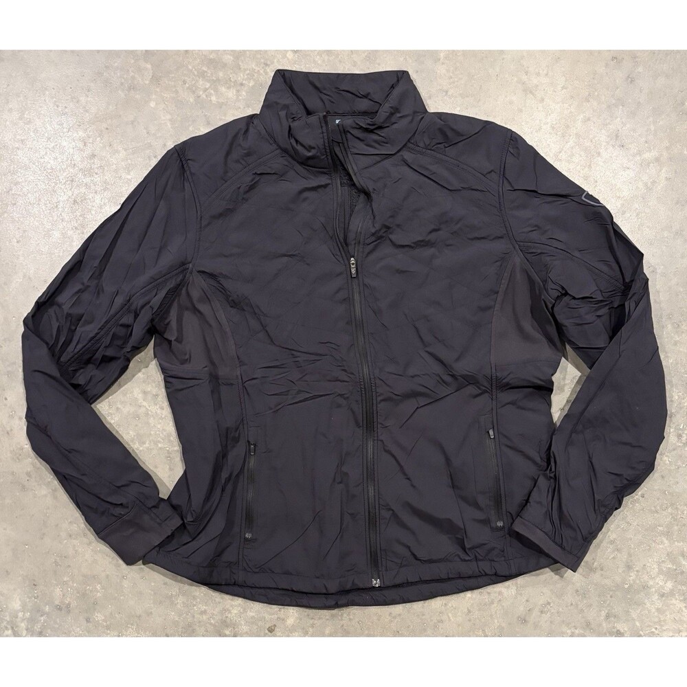 Kuhl The One Womens XL Black Fleece Lined Full Zip Jacket Water Resistant
